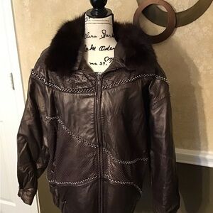 80s J.Percy by Marvin Richards leather jacket